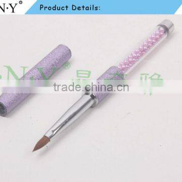 ANY 2016 New Arrival Pure Kolinsky Hair Beauty Pearl Inside Nail Acrylic Art Brush Pure Color Hot Sale