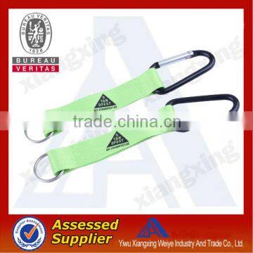 Novelty Green cheap promotional small carabiner Lanyard Keychain with Carabiner