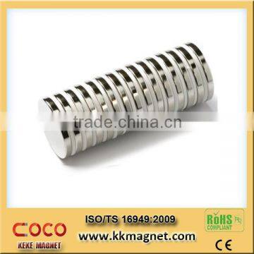 D15*4 round disk sintered neodymium magnet