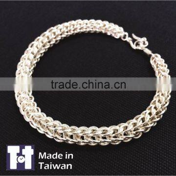 Fashion Charm Mens Persian 925 Sterling Silver Manual Bracelet Jewelry