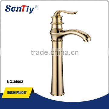 New Style Deck Mounted Gold Basin Faucet 85002G