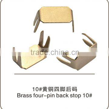 Nickel free Brass four-jaw bottom stopper No.10 zipper garment accessories