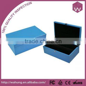 fashion wooden blue / green scarf gift box, sample making 7-10 days.OEM accept