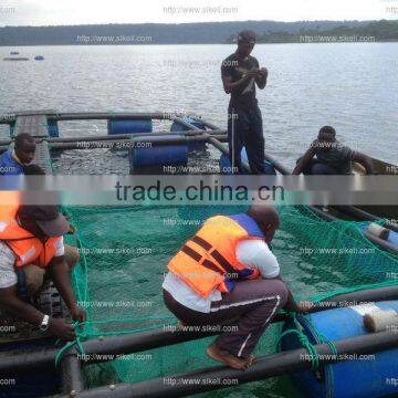 Africa UV stabilized fish farming PE net for cage culture