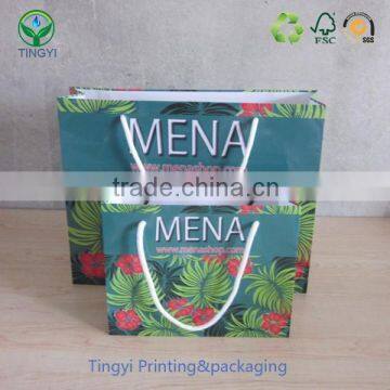 high quality custom apparel garment clothing packaging paper bag