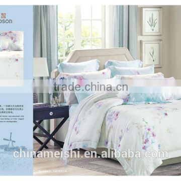 Fresh And Elegant Tencel Bedding sets queen Size bed sheet/duvet cover set/pillow cover