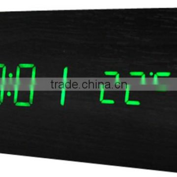 Black LED Wood Office Digital Clock christmas gift for kids & woman& old people