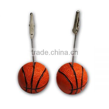 Promotional Basketball Memo Clip Custom Printed