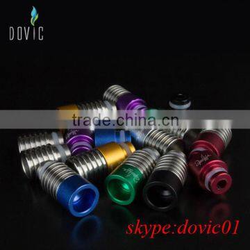 Stainless drip tip with aluminum base