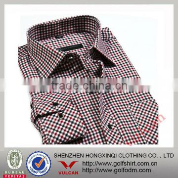 100%cotton gridding dress shirt for men