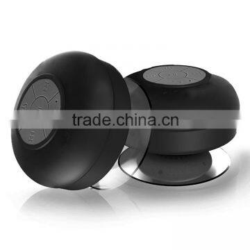 2016 Trending Product with Dedicated Suction Cup Portable Waterproof Bluetooth Handsfree Shower Speaker Mini Car Music Player
