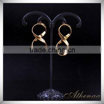 OEM/ODM High Quality Gold Plated Jewelry Number 8 Zhejiang Crafted Earring photo-3