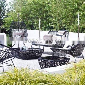 New Design Rattan Wicker Garden Sofa Set Furniture (1.2mm Alu Frame With Powder Coated,10cm Thickness Cushion 250gr) photo-2