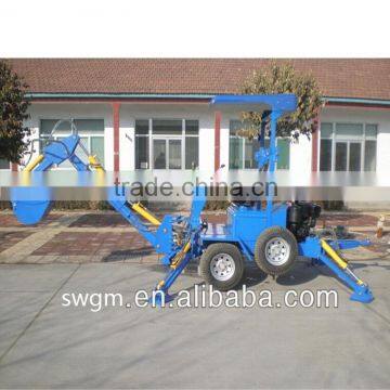 LW-18D Mini excavator Towable backhoe with 18HP Diesel engine