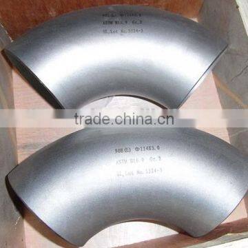 Mirror or Satin finish Pipe Elbow Pemco 90 Degree Stainless steel elbow for Staircase Railing