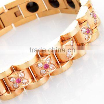 Health Care Stainless Steel Bio Magnet Energy Germanium Titanium Bracelet For Sale 2016 photo-2