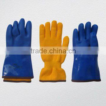 PVC Coated Sandy Finish Winter Glove