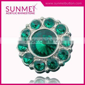 Decorative Professional Crystal Rhinestone Buttons Flat Back photo-2