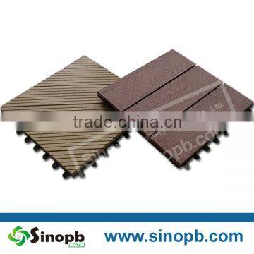 non-slip wood composite decking tiles