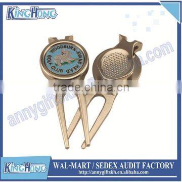 Customized logo ball marker bulk golf divot tool