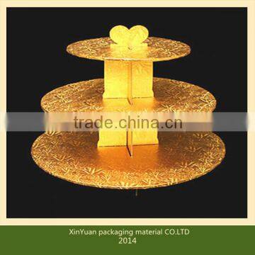 Gold 3 tire cupcake stand