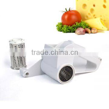 Fashionable White Manual Plastic Rotary Cheese Grater