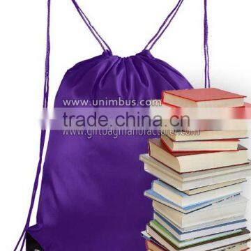 China Factory Supply Cheap Satain Drawstring Backpack photo-4