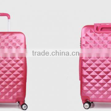 hot sale diamond zipper trolley hard case luggage bag