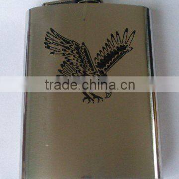 Mirror grinding stainless steel hip flask