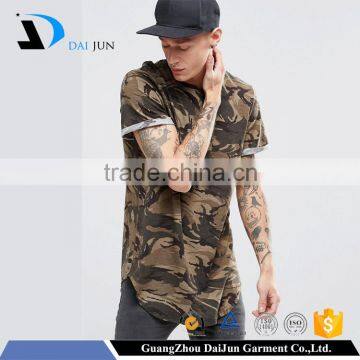 Guangzhou OEM New Design Back zipper boy's camo t-shirt cotton fabric