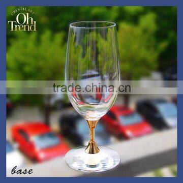 Hot selling custom creative fashion personality souvenir shot glass with gold rim for wendding