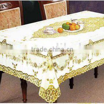 Golden PVC Table Cloth ZT-328A 137X182CM