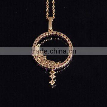 Jewellery Necklace Pendant Gold Plated Jewelry Sets Crystals /Earrings And Necklace photo-3