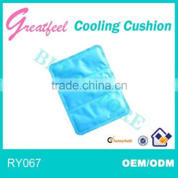 blue color gel cooling cushion in Japan