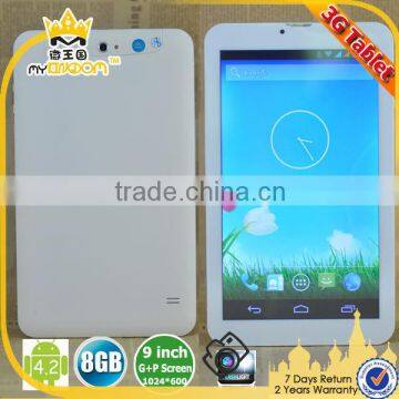 android 4.2 9 inch tablet pc smart pad with 3g phone call and wifi bluetooth gps