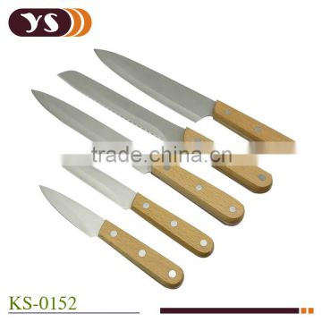 2014 New Arrival 5pcs Kitchen Knife Set,with Wood Handle