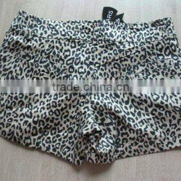 polyester printed suede trousers fabric