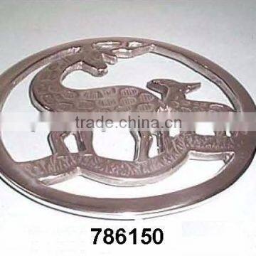 Cast Aluminum Metal Kitchen & Table Decoration Trivets Mirror Polish