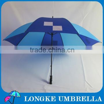 30" double ribs polyester customized promorional golf umbrella