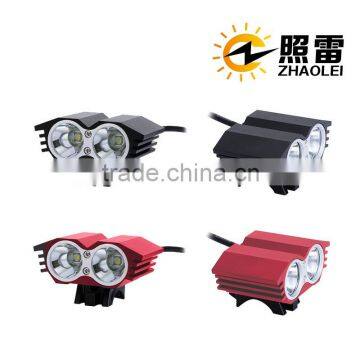 2 x Cree XM-L T6 bicycle head light cree xml u2 led bike light led flashlight with high quality