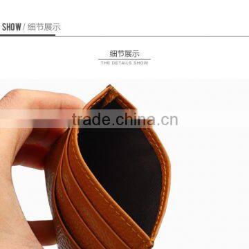 Genuine Leather Card Holder Simple Card Wallet photo-6