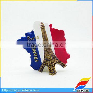 custom Paris souvenir resin fridge magnet sticker wholesale