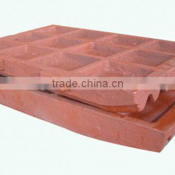 high manganese crusher Stationary jaw plates for jaw crusher