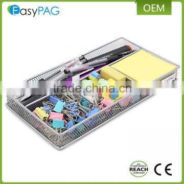 Custom Design High Quality S Size Metal Wier Mesh Office Desktop Organizer photo-3