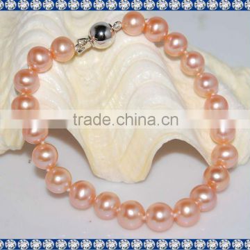 Elegant 8-9mm Full Round Honora Pearl Bracelet BCM173