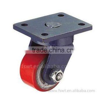 3 Inch Small Top Plate Swivel Heavy Duty PU Hardware Caster Wheel