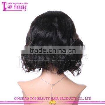 Natural Color 130 Density 8 Inch Short Bob Style Brazilain Virgin Human Hair Lace Front Wigs Short Human Hair Wigs photo-4