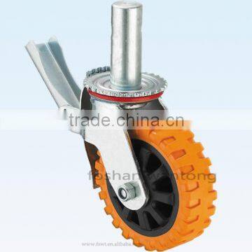 8 Inch Hummer Plastic Heavy Duty Scaffolding PU Industrial Caster