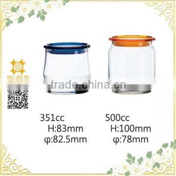 Hot sale classic family use food storage glass jar/coconut oil jar