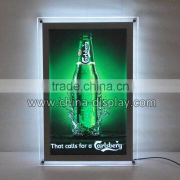 Display Led backlit picture frame A1 led crystal frame light box